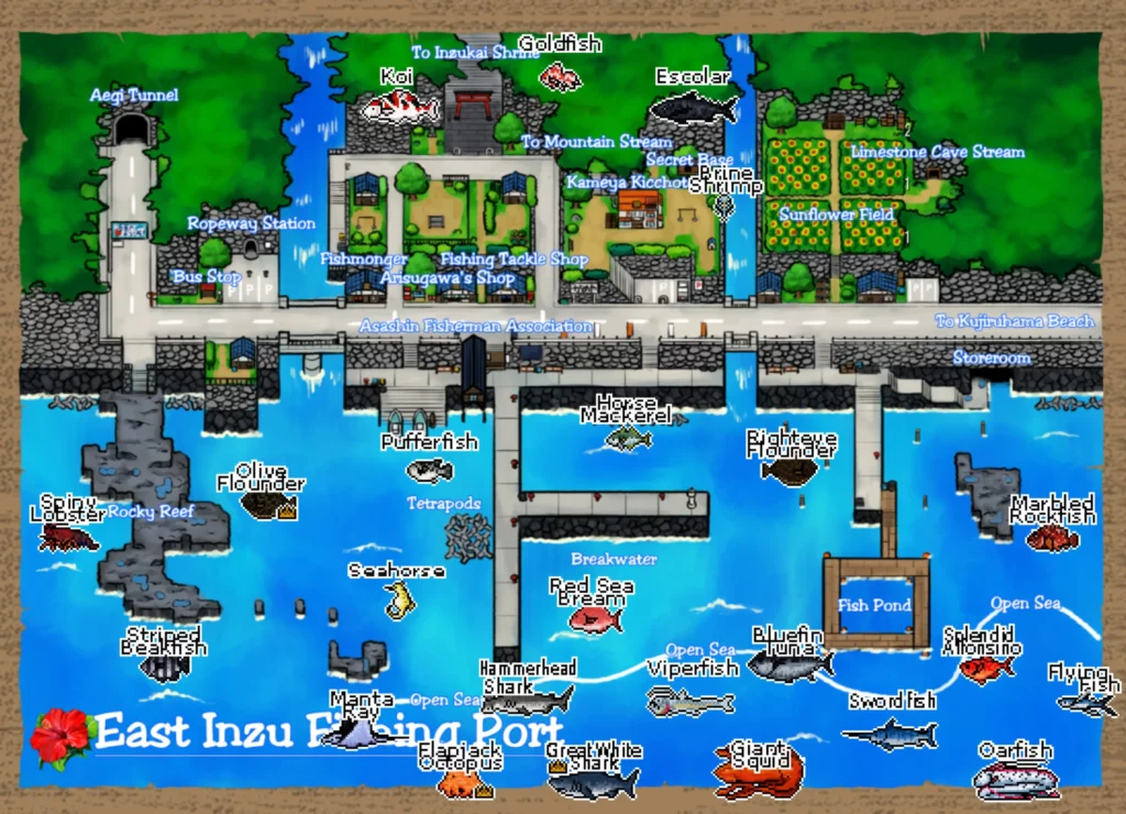 Legend of the Master Baiter - Fishing Maps